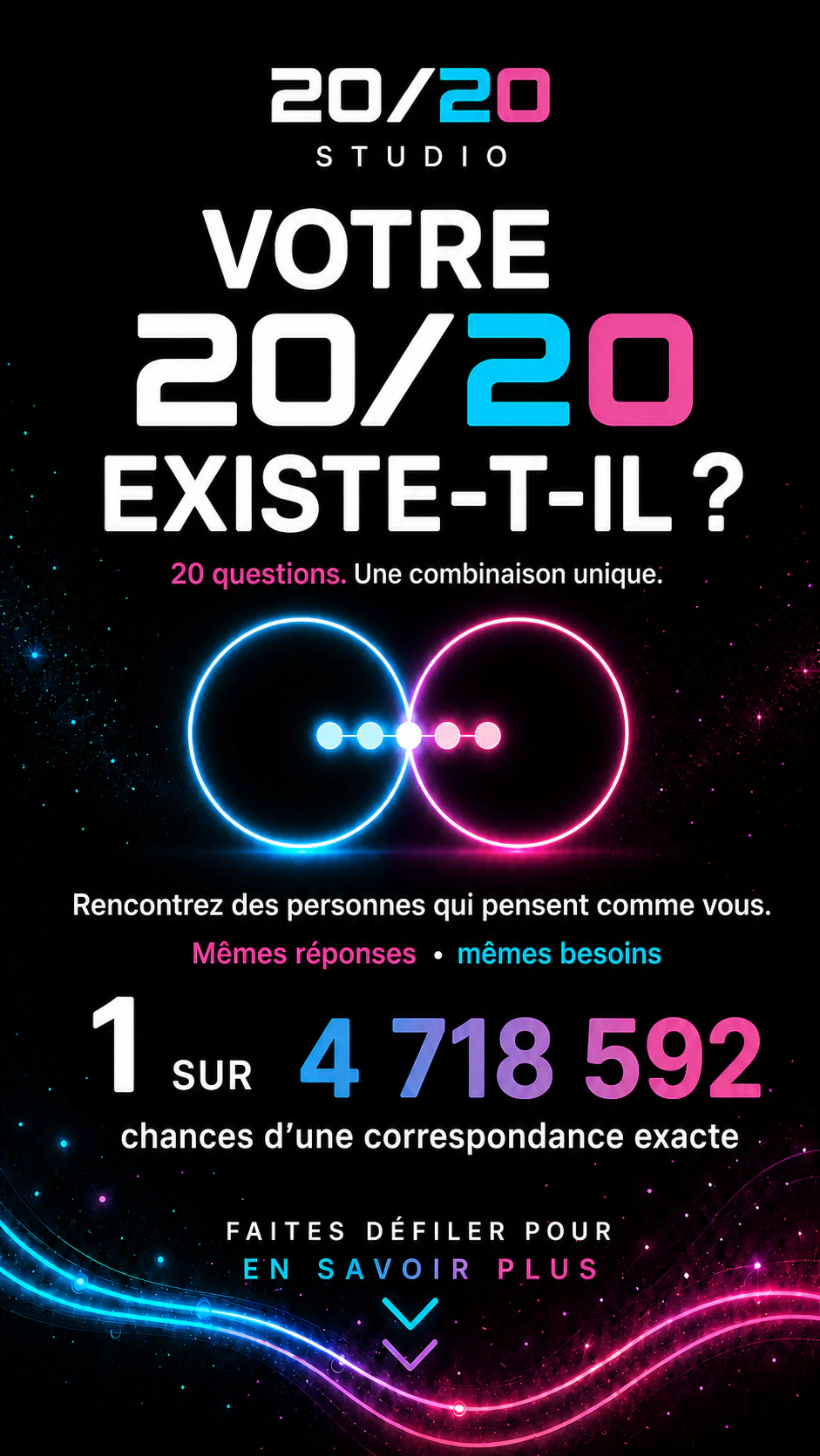 Écran de présentation original de 20/20