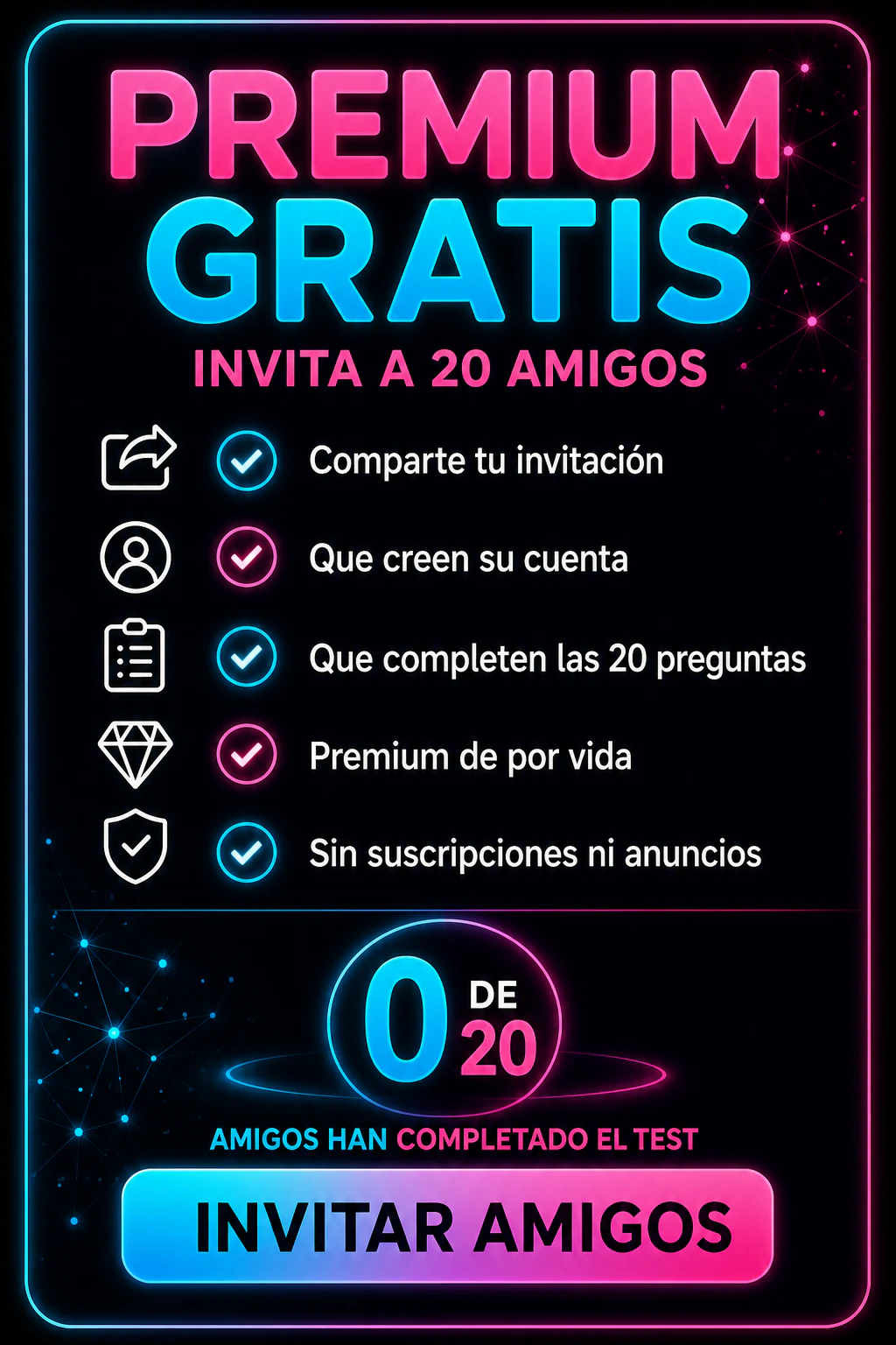 Plan Premium Gratis original de 20/20